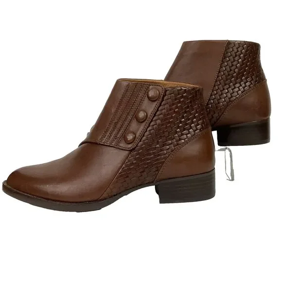 Women’s Ariat Brown Leather 3 Snap Spat Ankle Boots Ariat  main image 2